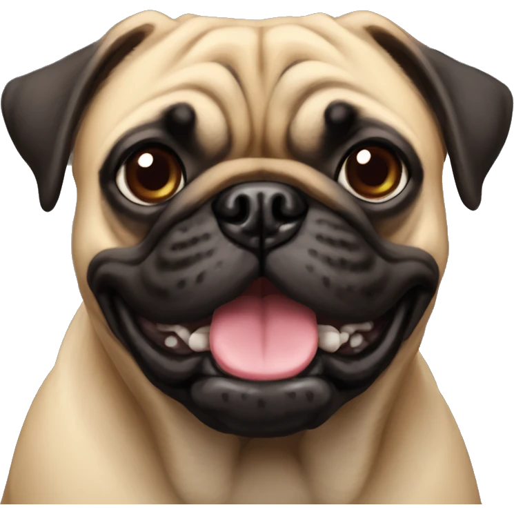 Pug boxeador emoji