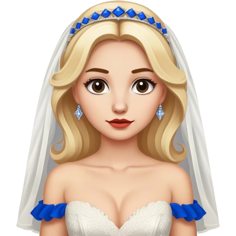 A blond bride who is a major buffalo bills fan emoji