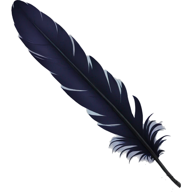 raven feather emoji