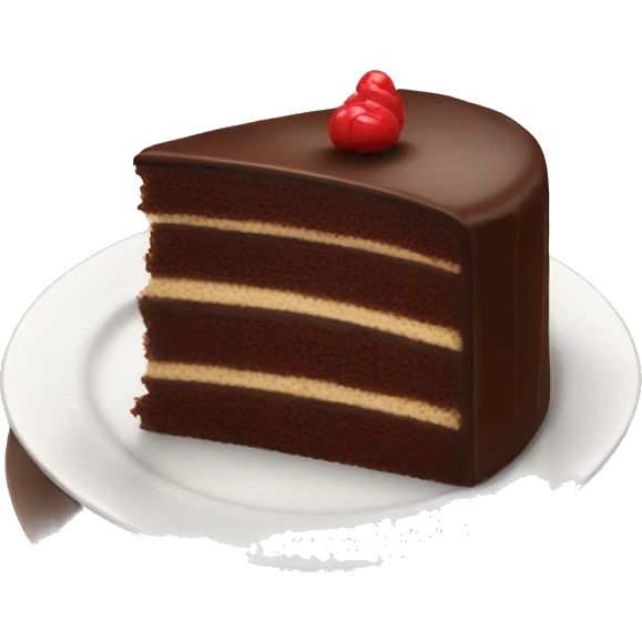 Chocolate cake ( one slice ) cute emoji
