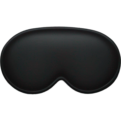 Black sleep mask emoji