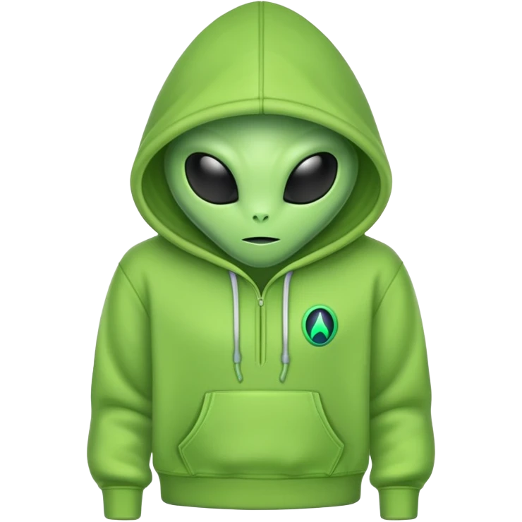 Alien hoodie emoji