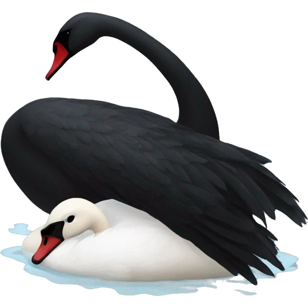 Black swan emoji