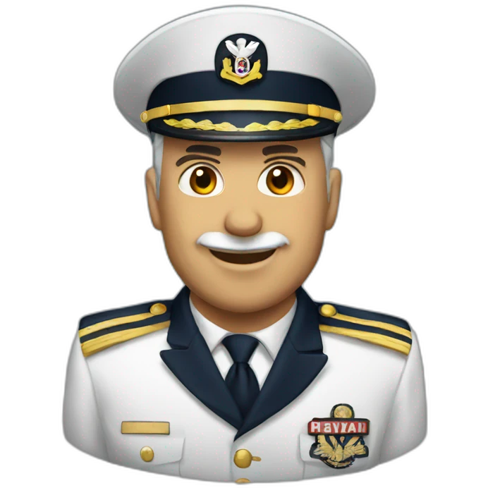 Navy officer captain  retired emoji