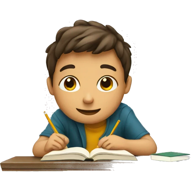 Boy studying  emoji