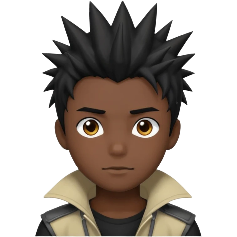 Anime boy dark emoji