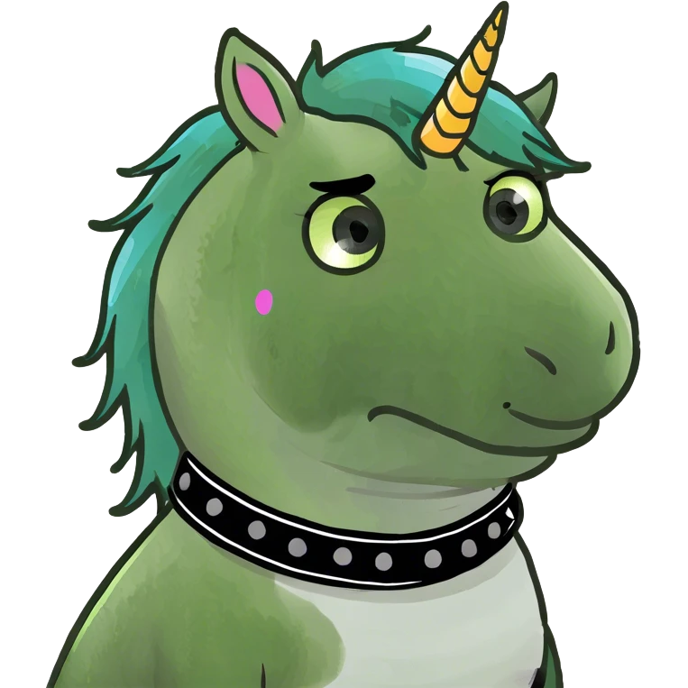 A emo unicorn  emoji