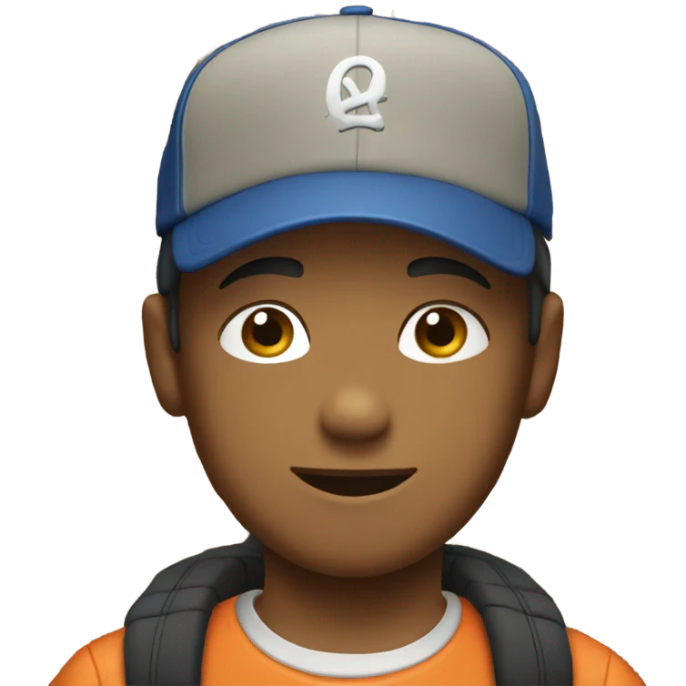 casual boy in baseball cap emoji