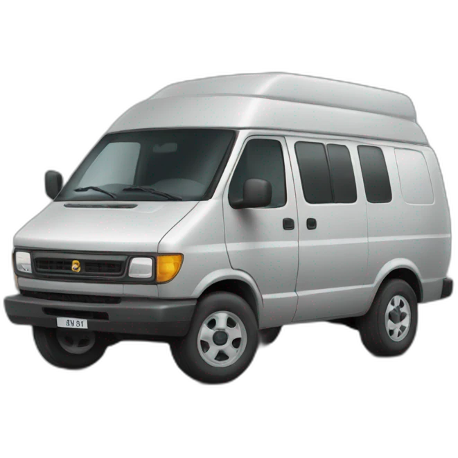 Grey van  emoji
