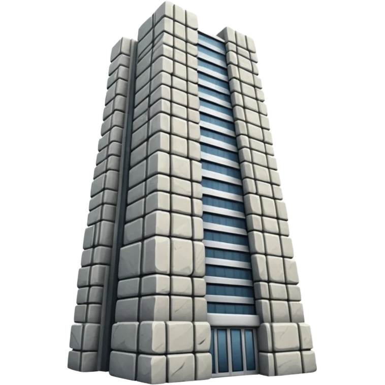 create building skyscraper  stone only without windows   emoji