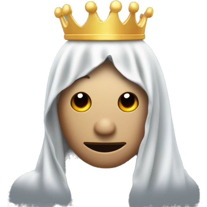 Fantasma con corona  emoji