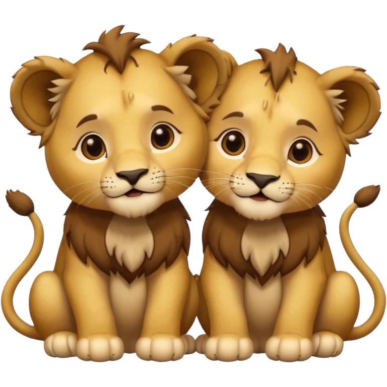 a lion cup twins  emoji