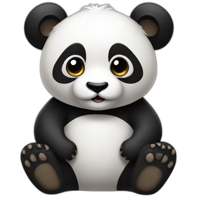 panda roux qui fume  emoji