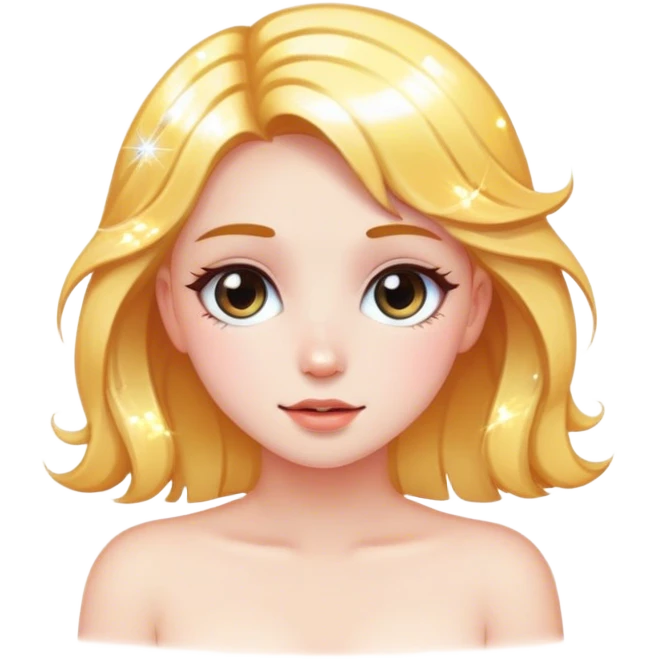 girl w sparkles around her  emoji