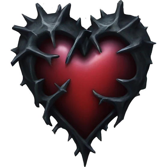 Gothic heart emoji