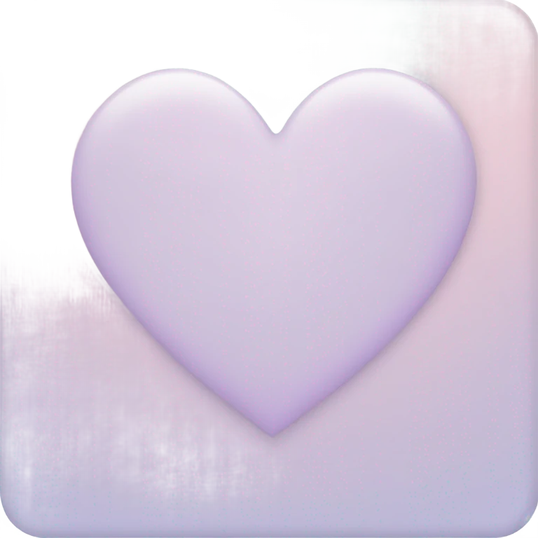 Pastel heart  emoji