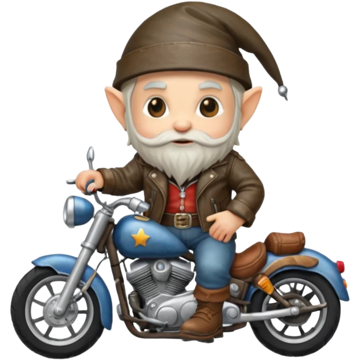Gnome biker emoji
