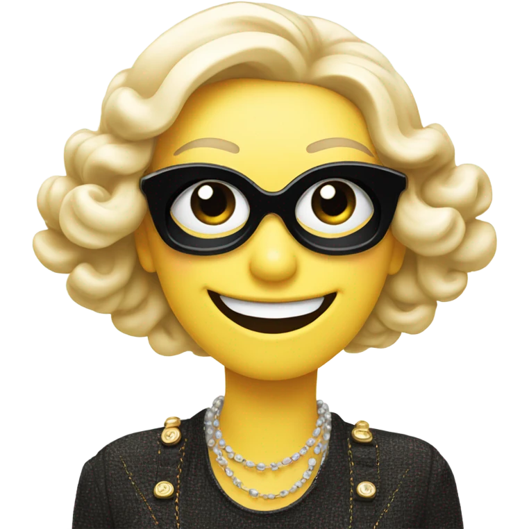 Chanel smiley face  emoji