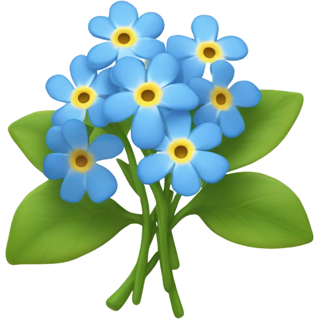 Forget me not emoji