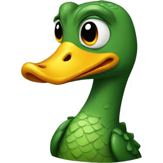 Crocodile duck emoji