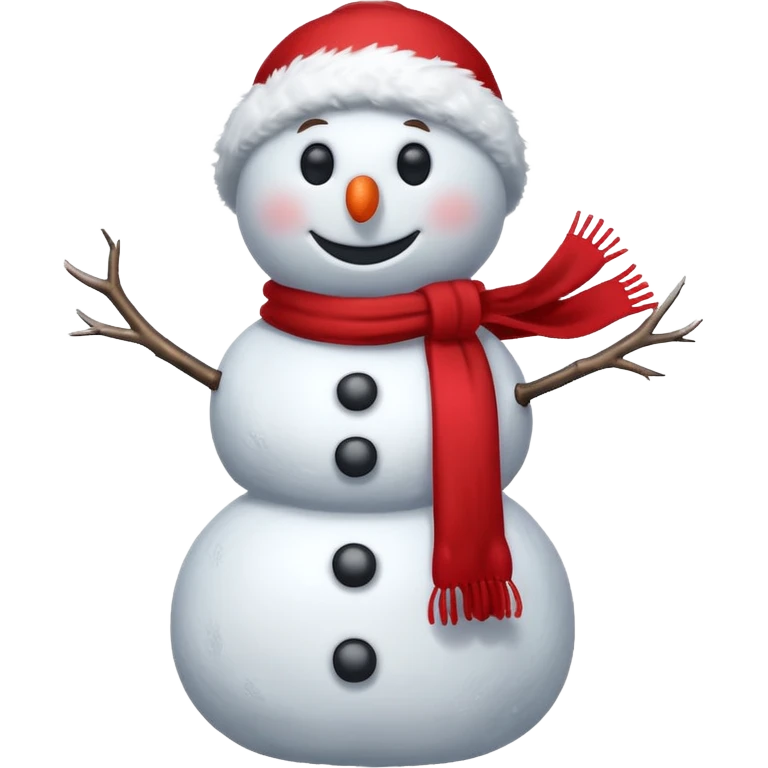a snowman with the "S" logo and red scarf emoji