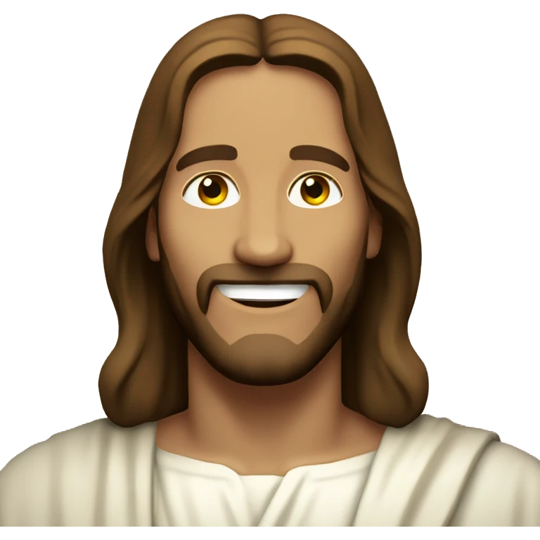 Jesus Christ smiling  emoji