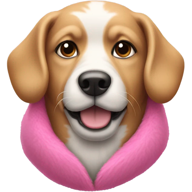 Dog pink  emoji
