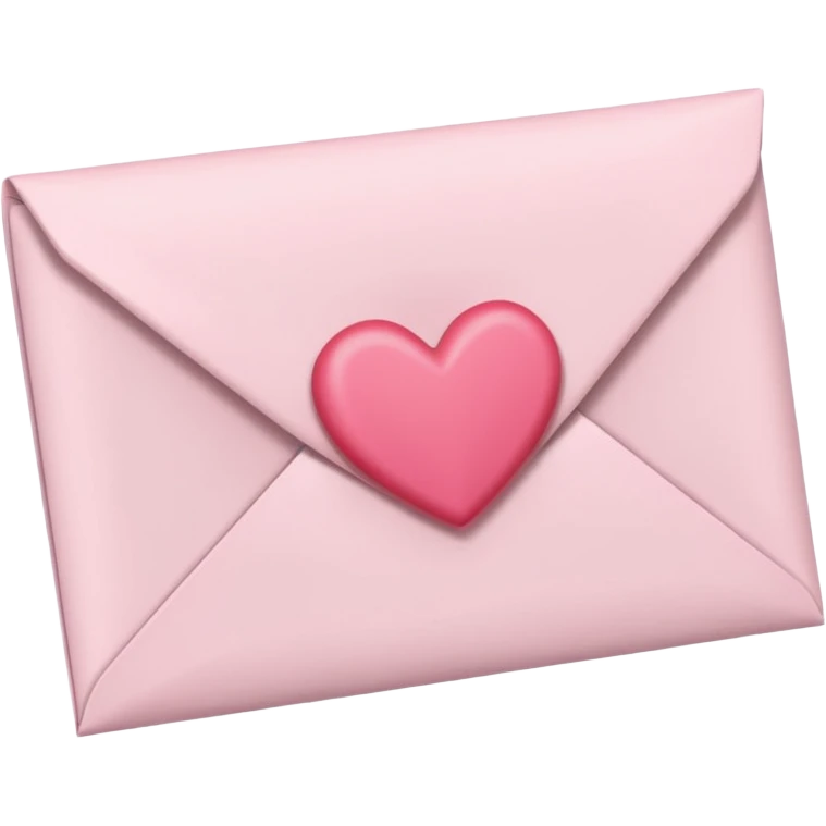 light pink love letter emoji