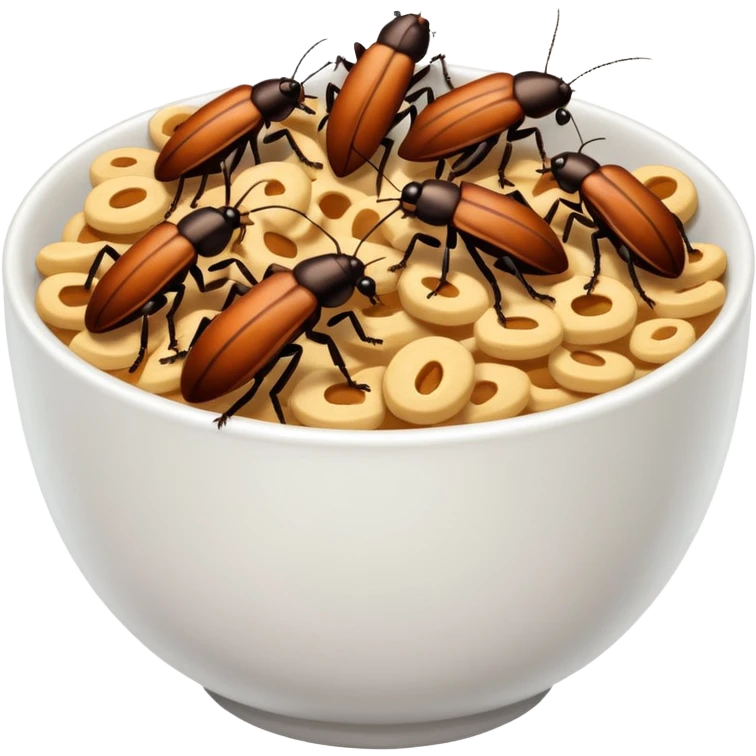Roaches in cereal emoji