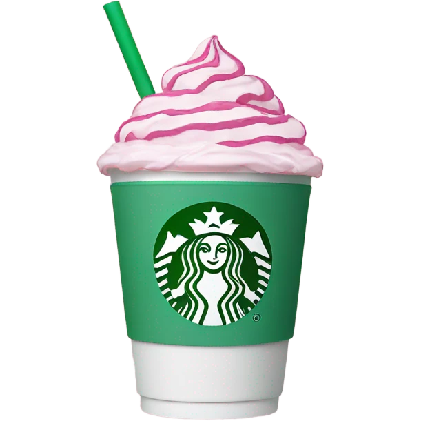 Starbucks pink  emoji
