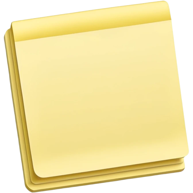 Blank sticky note, empty emoji