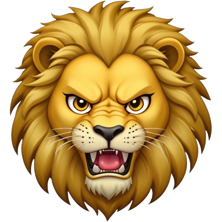 Scar lion villain with dark mane and scar emoji