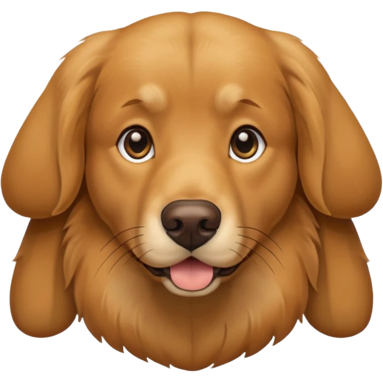 A big dog looking g forward emoji