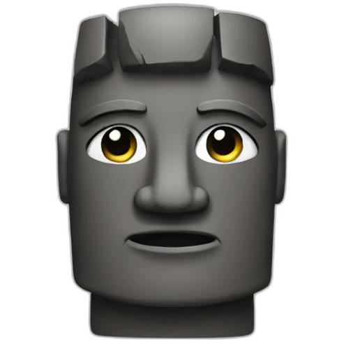 cute moai emoji