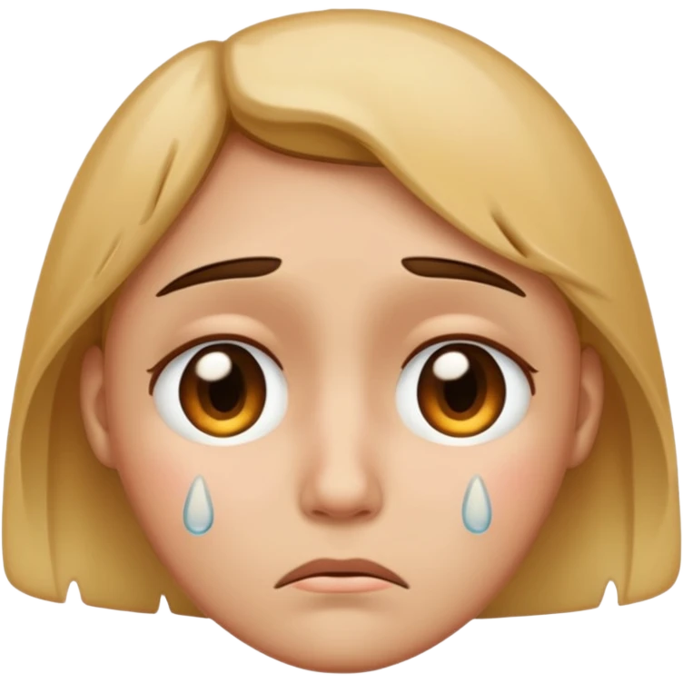 Sad face emoji