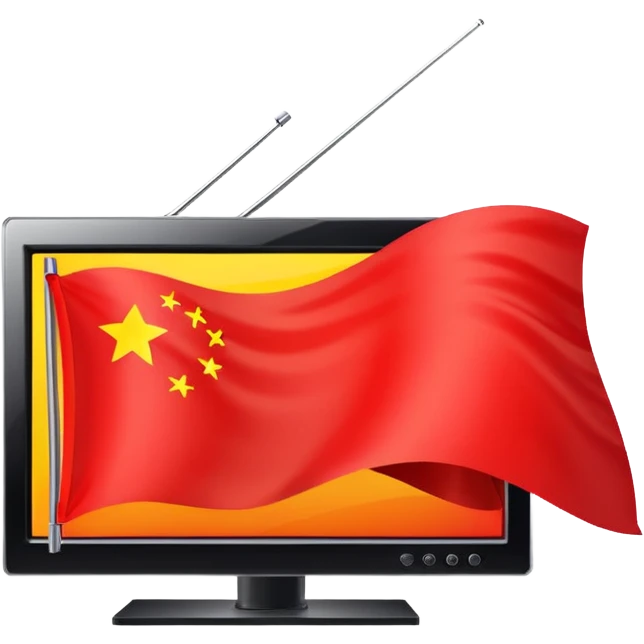 flag with TV in it emoji