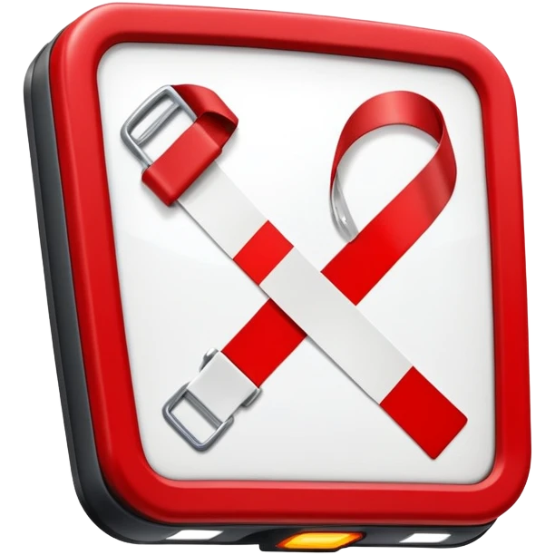 Seat belt sign emoji