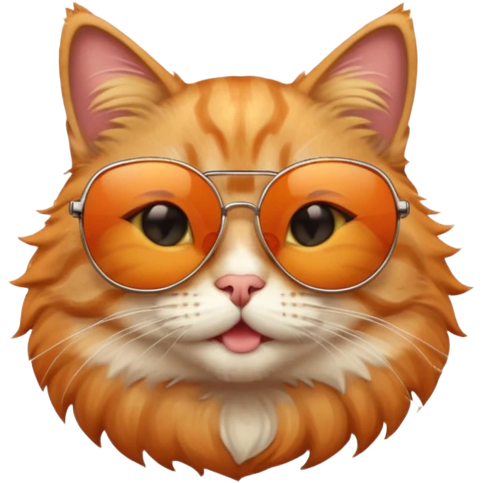 cat wearing sunglasses, playful expression emoji