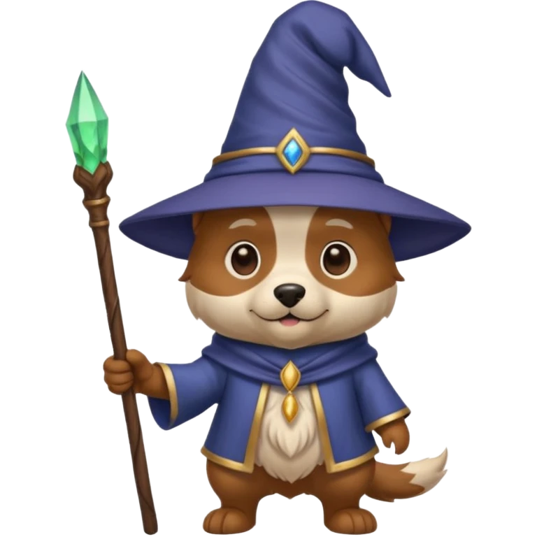 Dog wizard emoji