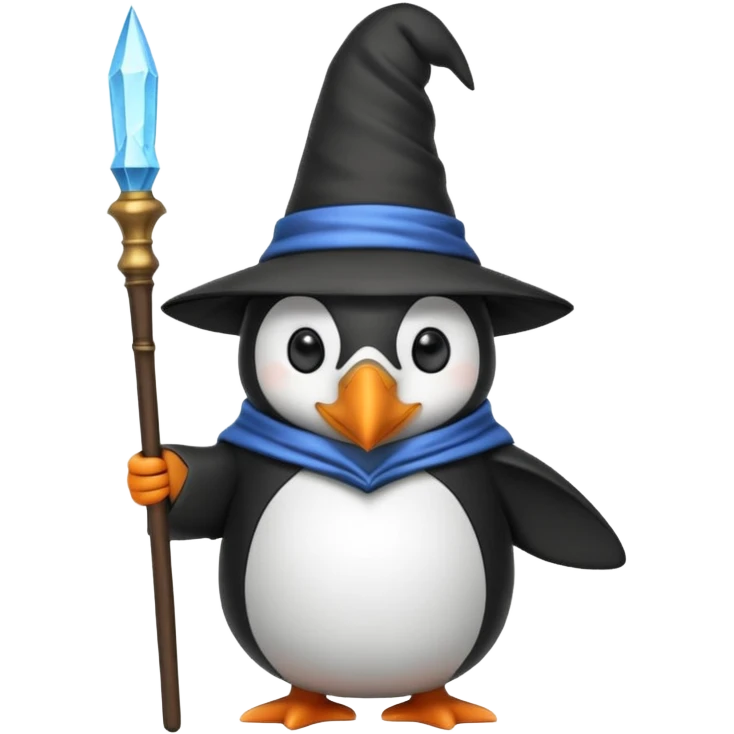 Penguin Wizard emoji