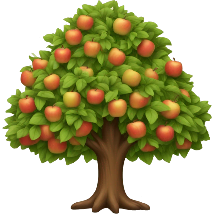 Apple tree in the fall emoji