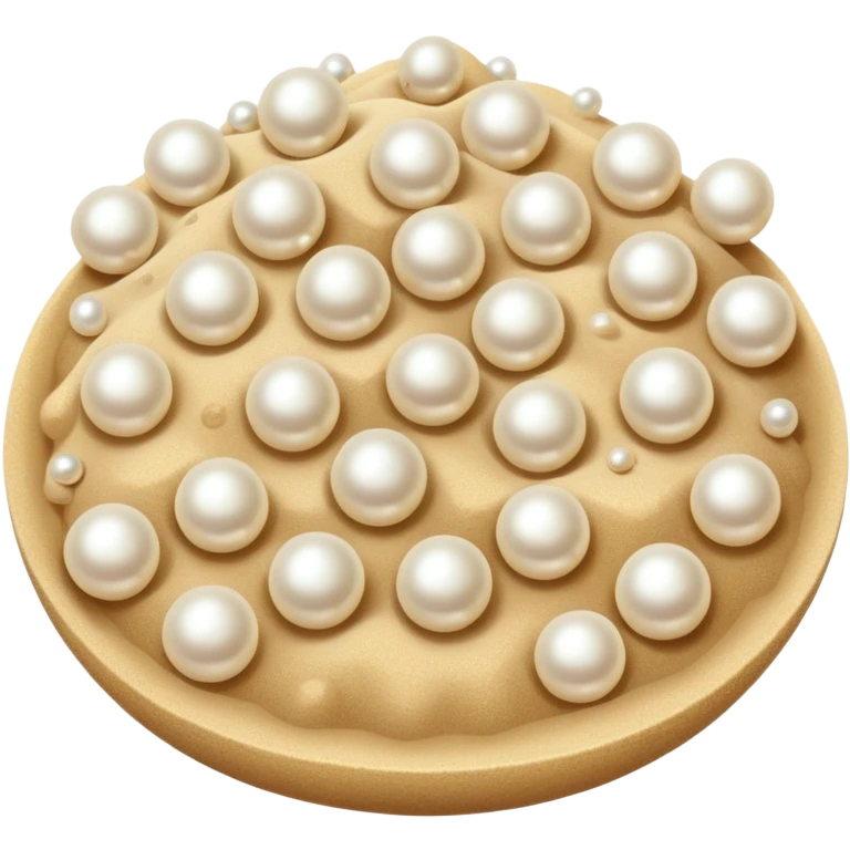 Sand and pearls emoji