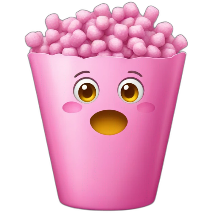 Pink popkorn  emoji