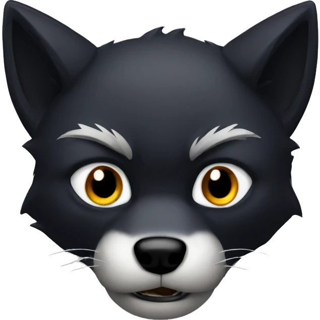 The black fox angry emoji