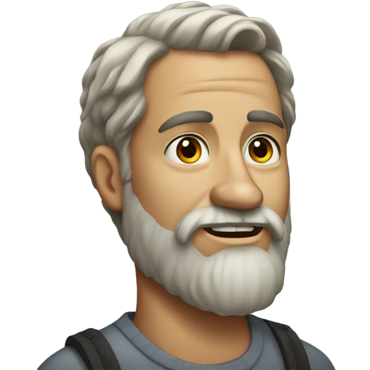 portrait of a bearded man emoji