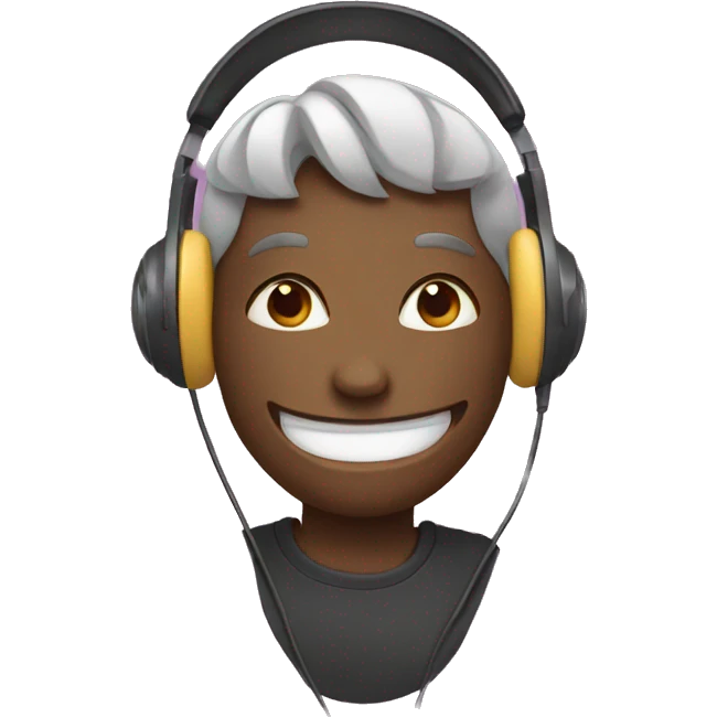 Heart with headphones  emoji