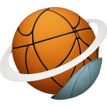 saturn with basketball in middle emoji
