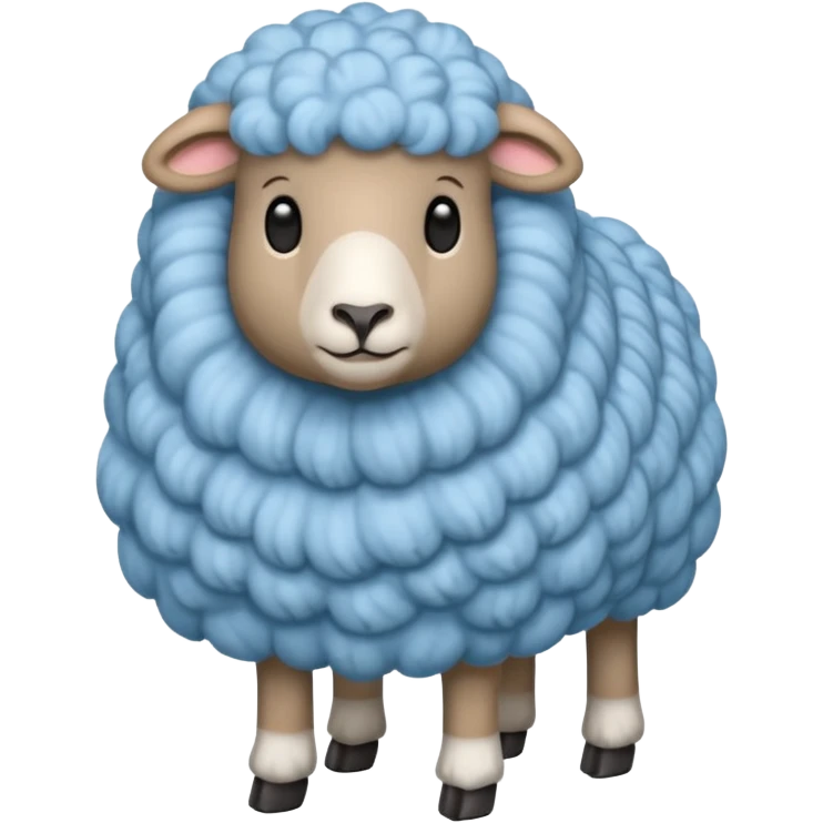light blue sheep emoji
