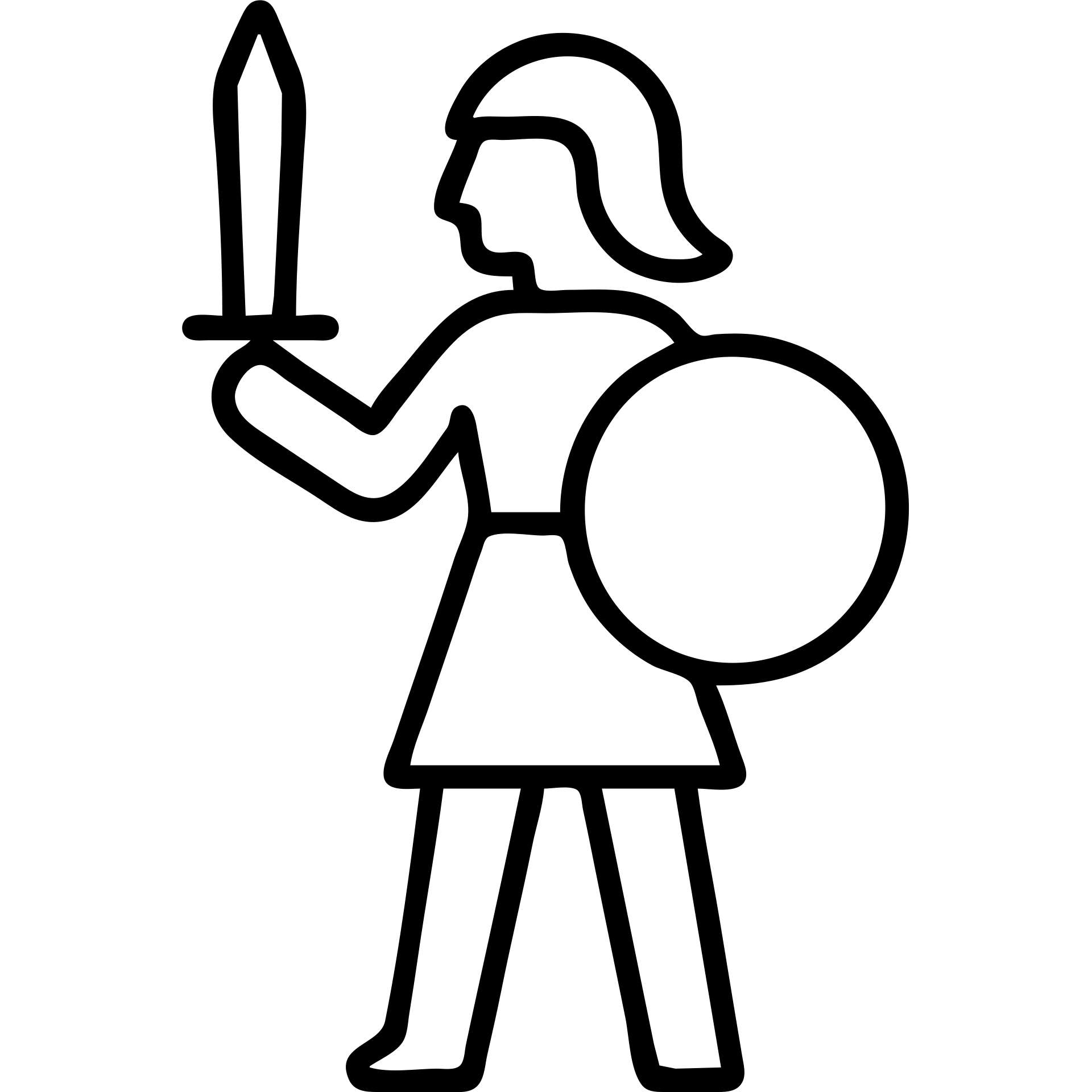 Female warrior with sword and shield emoji