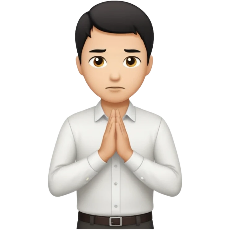 Man bowing taken from behind emoji